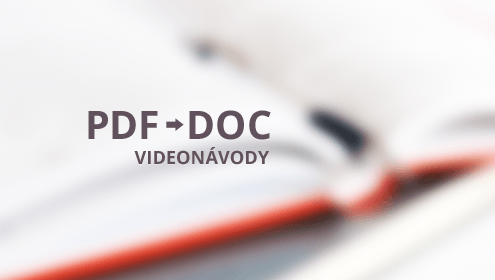 Převod PDF do DOC